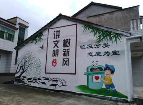 石屏墙绘是现在流行的墙体广告
