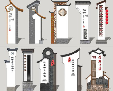 石屏美丽乡村标识标牌有哪些分类？